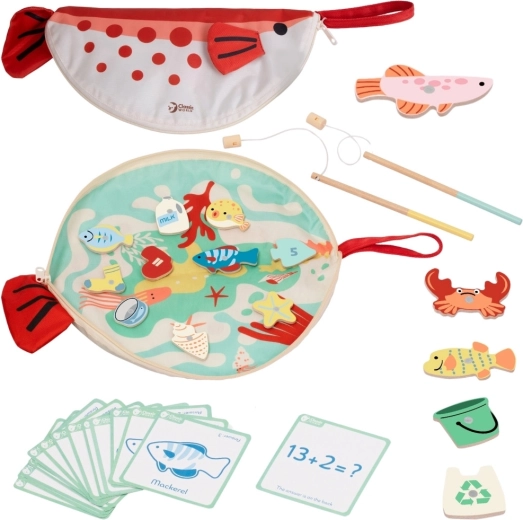Jeu de pêche magnétique éducatif Classic World avec cartes de comptage