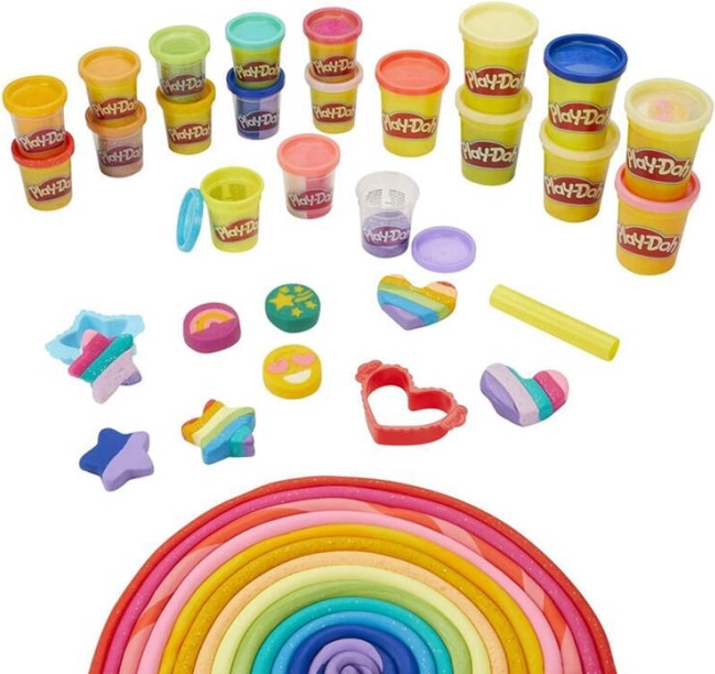 Grande boîte de création Play-Doh avec 21 pots