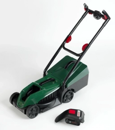 Tondeuse pour enfants Bosch pour jouer au jardinier – Tondeuse Bosch avec module lumineux et sonore