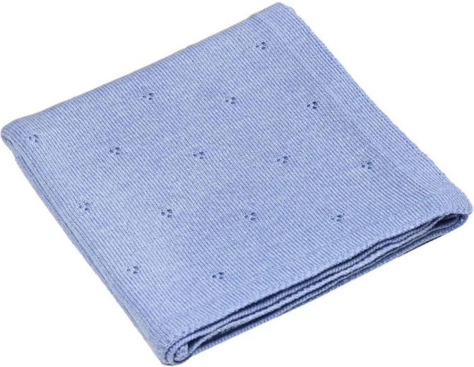 Couverture en mérinos NANNA Apollo blue