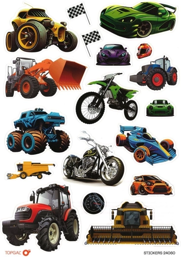 Autocollants moto Topgal Stickers