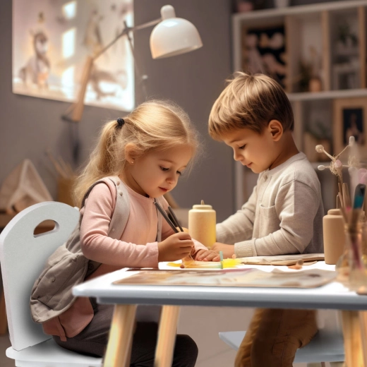 Idéal pour dessiner, jouer et prendre le goûter