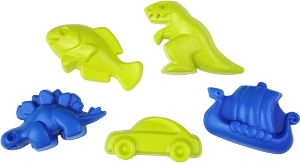 Moules à sable avec dinosaure, 5 pièces