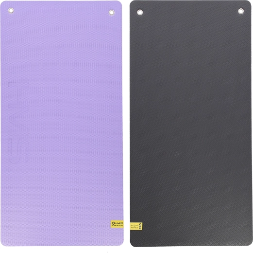 Tapis de fitness studio avec œillets HMS Premium, violet