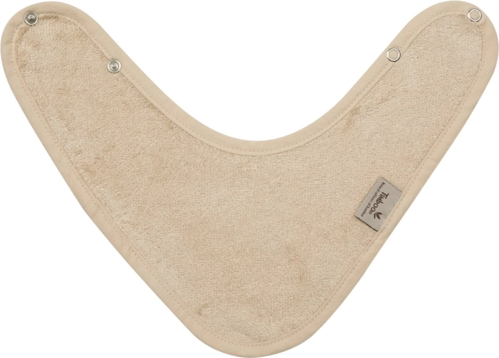 Bavoir bandana Timboo frosted almond 36 x 22 cm