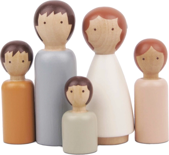 Le Toy Van famille de figurines en bois pour maison de poupées (5 personnages)