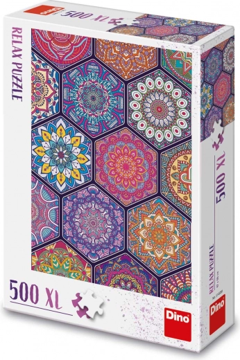 Puzzle relaxant mandalas 500 pièces XL