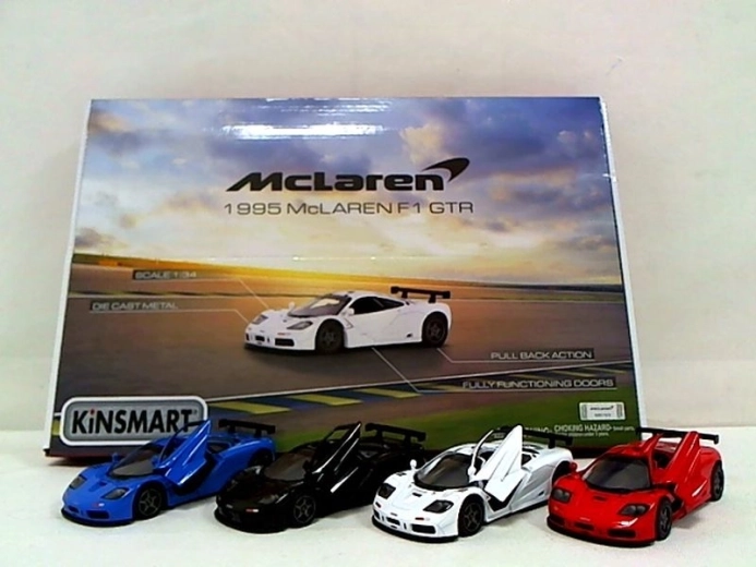 Voiture McLaren F1 GTR 1995 à rétrofriction, 4x4, 1:34 - 1 pièce