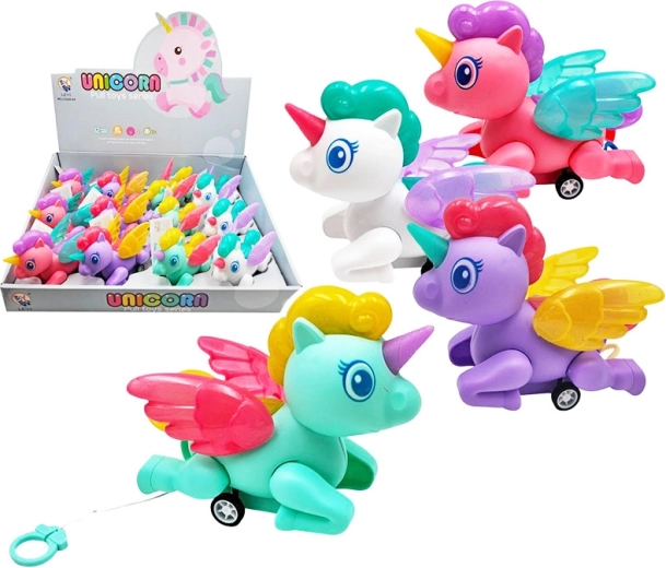 Licorne à tirer sur roues – jouet pour enfants