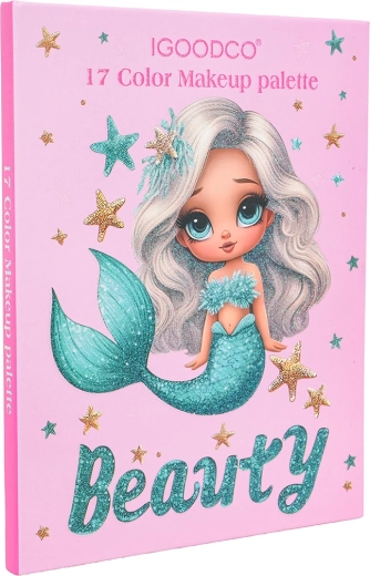 Set de maquillage pour enfants sirène dans un livre rose