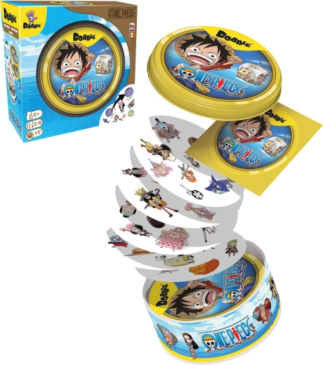 Asmodee Dobble One Piece – jeu d’observation en boîte métallique