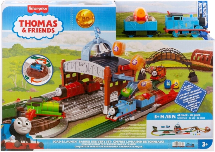 Thomas et ses amis – Livraison de tonneaux « Prêt, feu, partez » set ferroviaire avec Thomas motorisé