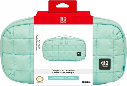 Étui souple HORI Puff Pouch Cozy Green pour Nintendo Switch 2