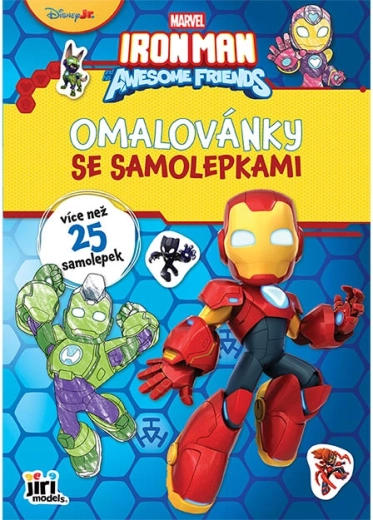 Coloriage A4 avec autocollants Ironman