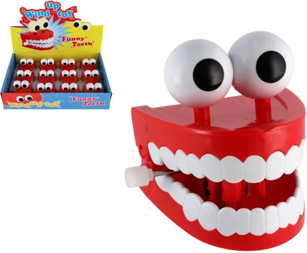 Dents claquantes à remonter avec des yeux - 1 pièce
