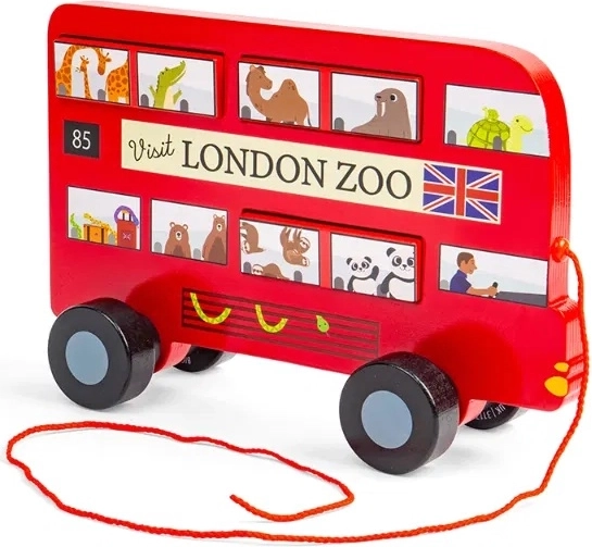 Autobus londonien en bois à tirer Bigjigs Toys