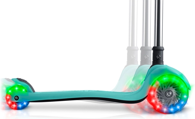 Plaisir lumineux : plateau fluorescent et roues LED