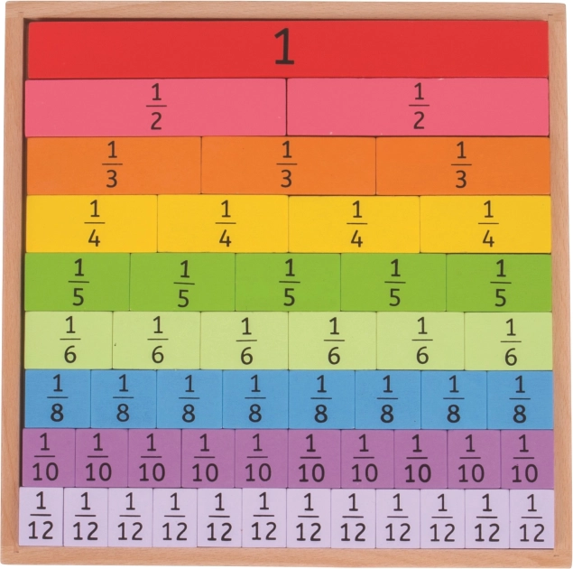 Tableau didactique sur les fractions Bigjigs Toys
