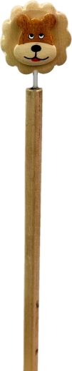Crayon en Bois avec Tête de Lion