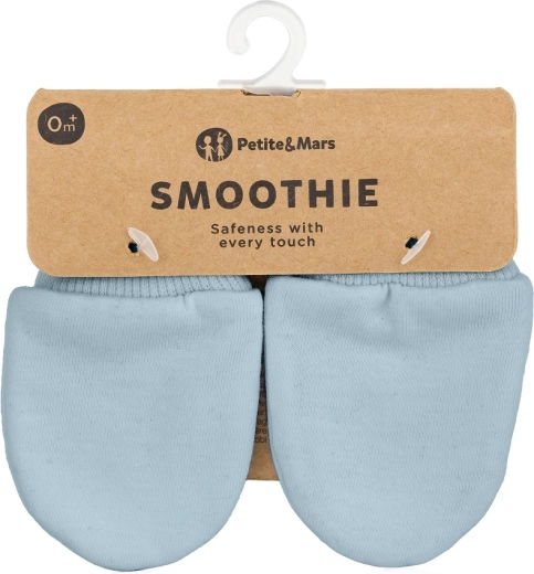 Moufles pour bébé Petite&Mars Smoothie Sky Blue