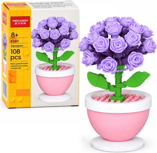 Kit de construction mini hortensia en pot - 1 pièce