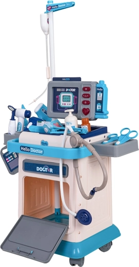 Chariot mobile avec espace de rangement