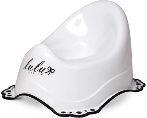 Pot Maltex Lulu avec revêtement antidérapant et musique, blanc