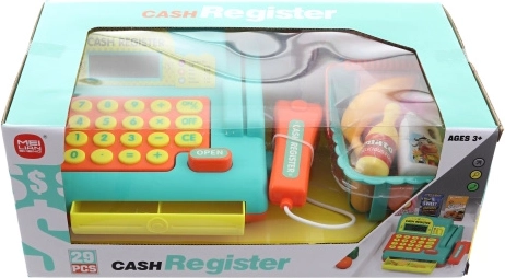 Caisse enregistreuse enfant à piles avec accessoires - 1 pièce