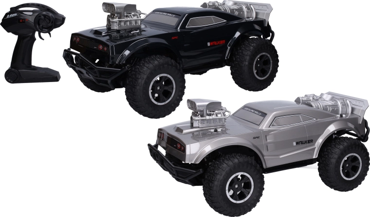 Voiture tout-terrain RC Wiky 4x4 avec grandes roues et télécommande 2,4 GHz