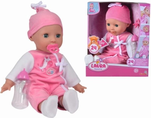 Poupée Laura avec bavardage enfantin 38 cm