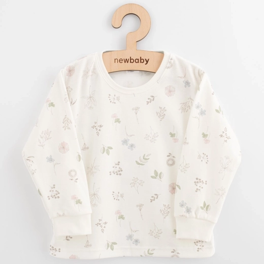 T-shirt enfant en coton à manches longues New Baby Kindergarten fleurs