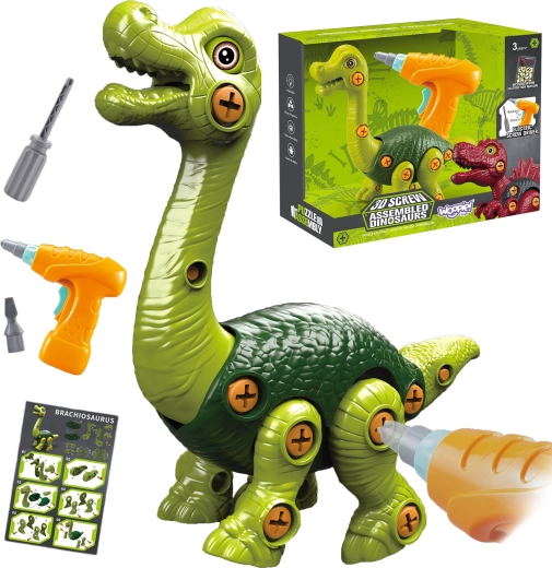 Kit de construction à visser Woopie brachiosaure avec perceuse