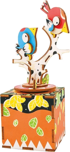 Boîte à musique – Puzzle 3D en bois Oiseaux chanteurs ROBOTIME