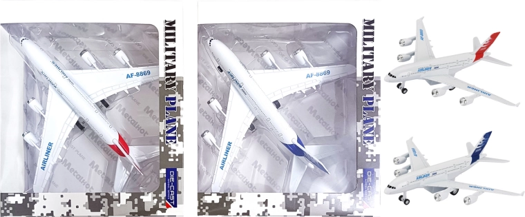 Avion en métal avec effets 1:300, retour à friction