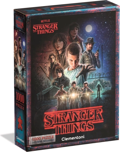 Puzzle 1000 pièces NETFLIX STRANGER THINGS – affiche par Clementoni