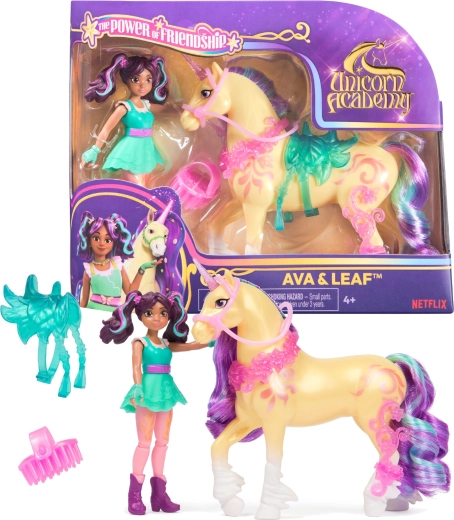 Figurines Unicorn Academy Ava et Leaf avec accessoires