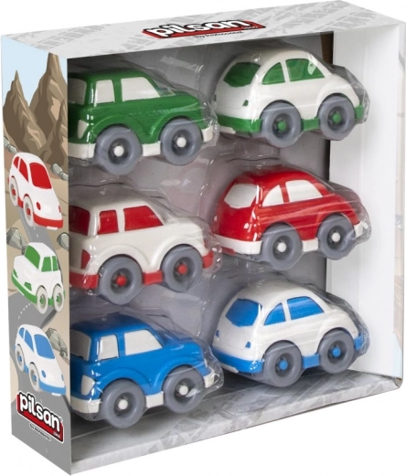 Mini voitures en plastique pour tout-petits – lot de 6 pièces
