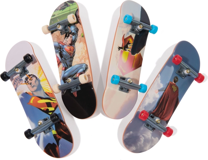 4 fingerboards avec graphique DC Comics Superman