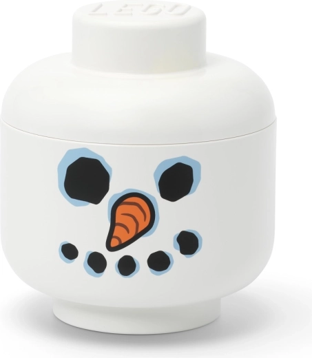 Tête de rangement LEGO taille S bonhomme de neige