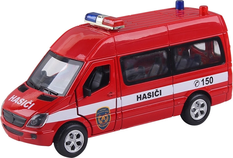 Voiture de pompiers avec effets sonores et lumineux