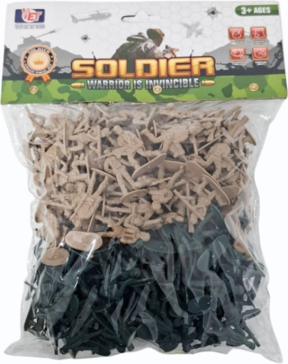 Soldats en plastique – set de figurines pour scènes de bataille