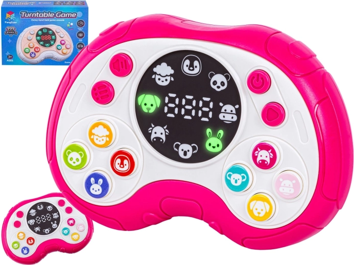 Manette de jeu rose pour enfants – jeu de mémoire et éducatif - 1 pièce