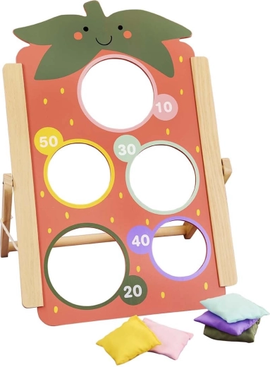 Jabadabado jeu de lancer de sacs (bean bag) fraise