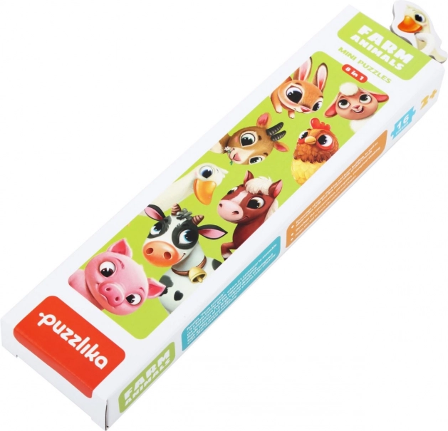 Puzzlika animaux domestiques – puzzle éducatif 8 animaux, 16 pièces