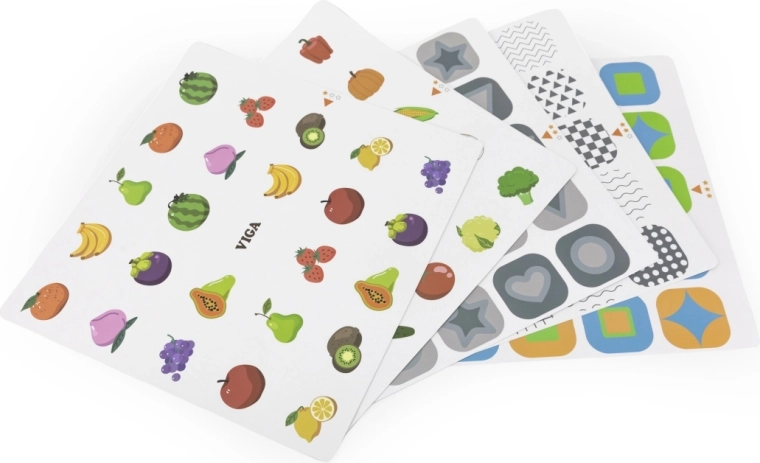 10 cartes avec différents motifs