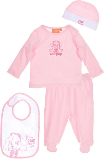 Coffret cadeau Pat' Patrouille pour bébé, rose, 4 pièces