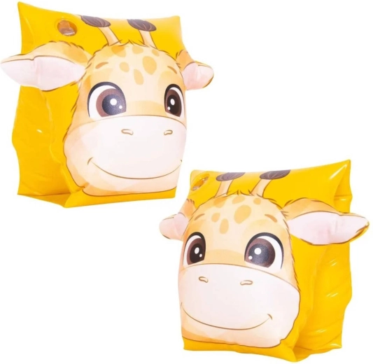 Brassards gonflables Sun Club avec motif girafe 20 × 22 cm