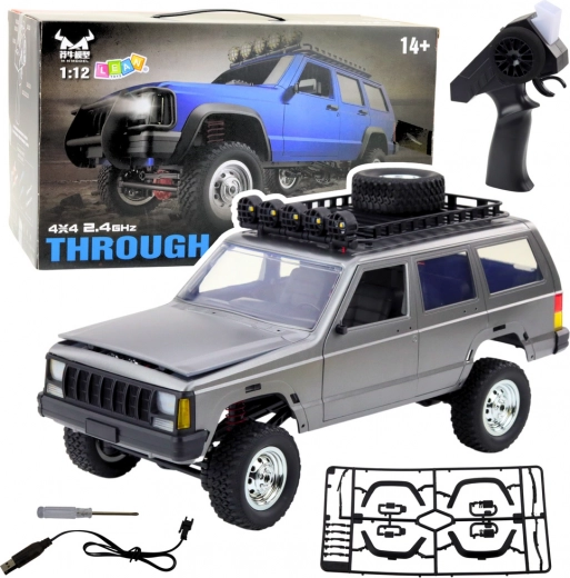Voiture tout-terrain RC 4x4 Amusante Argent 1:12