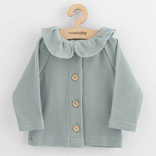 Gilet pour bébé à boutons New Baby Laura gris 68 (4–6 m)