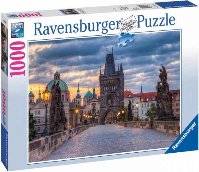 Prague: Promenade sur le pont Charles puzzle 1000 pièces